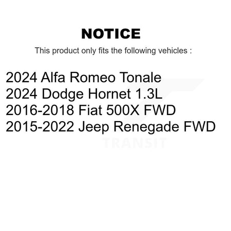 Rear Suspension Link Pair For Jeep Renegade Fiat 500X Dodge Hornet Alfa Romeo Tonale K72-101601
