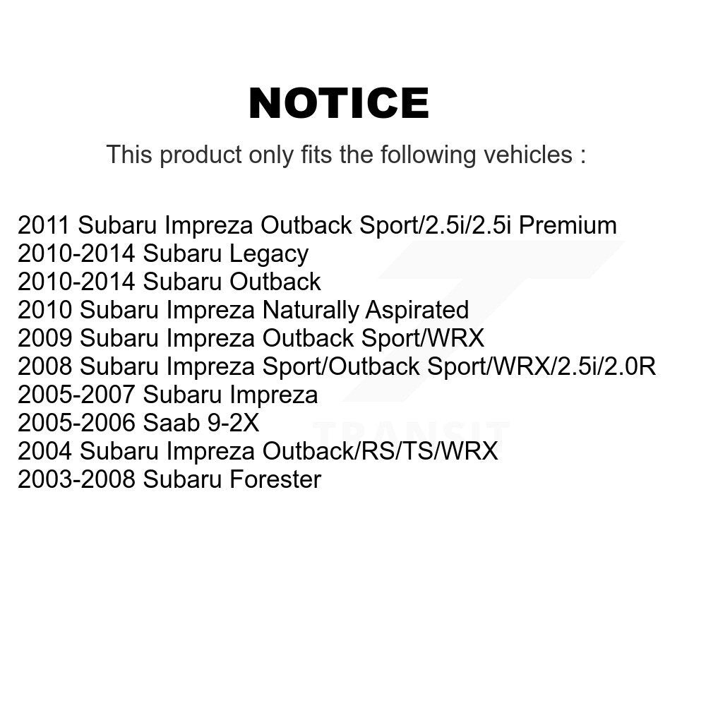 Front Tie Rod End Kit For Subaru Impreza Outback Legacy Forester Saab 9-2X K72-101618