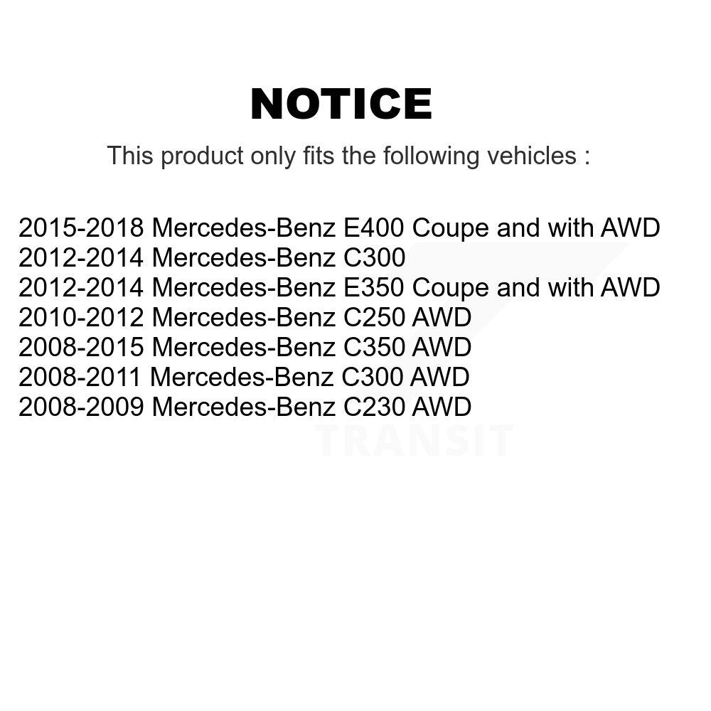 Front Outer Tie Rod End Kit For Mercedes-Benz C300 C350 C250 E400 E350 C230 K72-101631