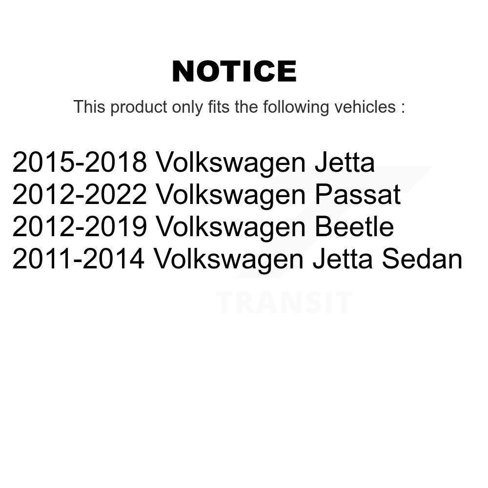 Front Lower Rearward Suspension Control Arm Bushing Pair For Volkswagen Jetta Passat K72-101655
