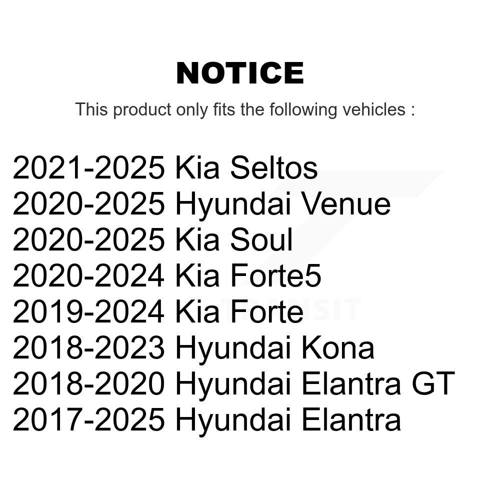 Front Outer Tie Rod End Kit For Hyundai Elantra Kia Kona Seltos Venue Forte Soul GT K72-101659