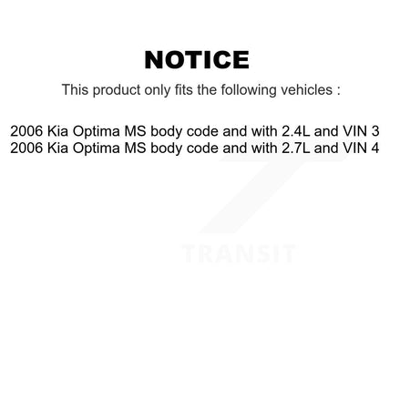 Front Rear Suspension Stabilizer Bar Link Kit For Kia Optima K72-101668