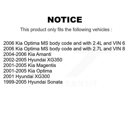 Front Rear Suspension Sway Bar Link Kit For Hyundai Sonata Kia Amanti Optima XG350 XG300 K72-101669