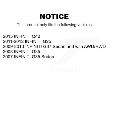 Front Upper Suspension Control Arm & Ball Joint Assembly Kit For INFINITI G37 G35 G25 Q40 K72-101680