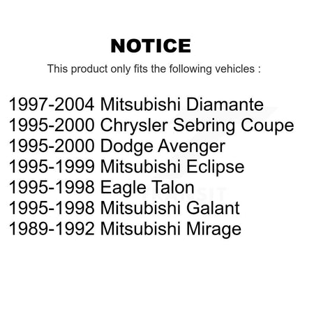 Rear Suspension Sway Bar Link Pair For Chrysler Sebring Mitsubishi Eclipse Eagle Talon K72-101682