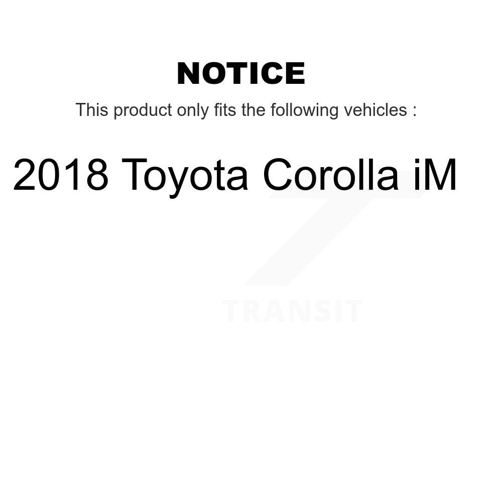 Front Suspension Lower Ball Joint And Outer Tie Rod End Kit For 2018 Toyota Corolla iM K72-101691