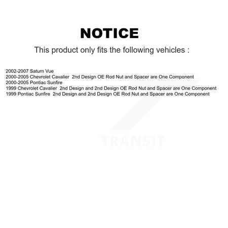 Front Suspension Strut Shock Mounting Pair For Chevrolet Cavalier Pontiac Sunfire Saturn K73-100113