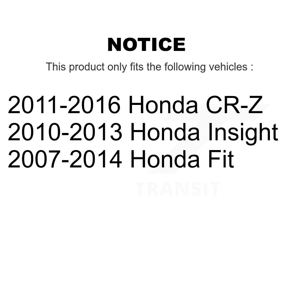 Front Suspension Strut Shock Mounting Pair For Honda Fit Insight CR-Z K73-100145