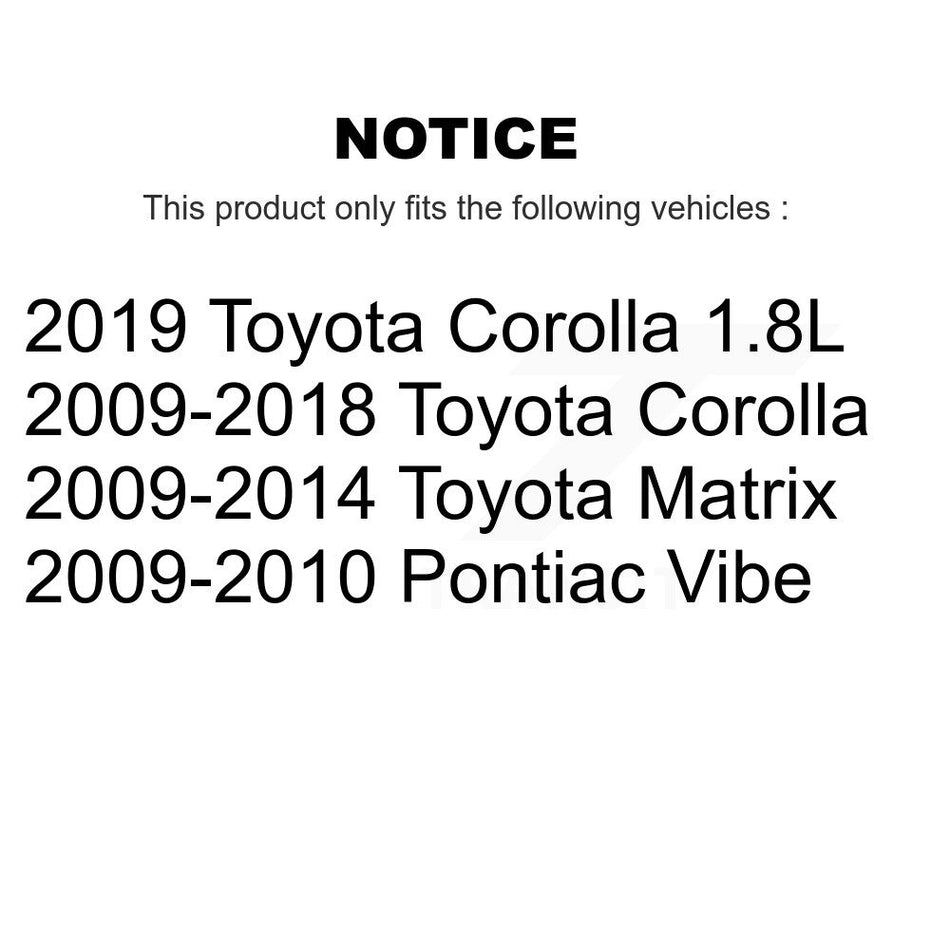 Front Suspension Strut Shock Mounting Pair For Toyota Corolla Matrix Pontiac Vibe K73-100165