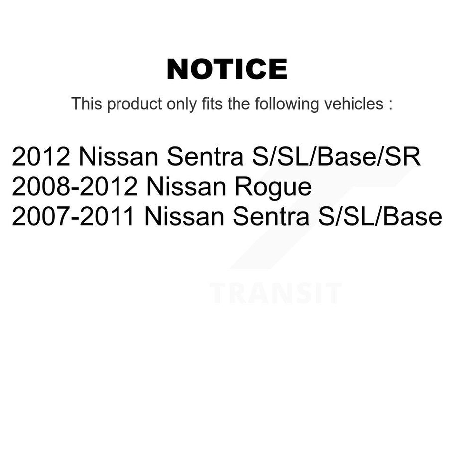 Front Suspension Strut Shock Mounting Kit For Nissan Rogue Sentra K73-100183