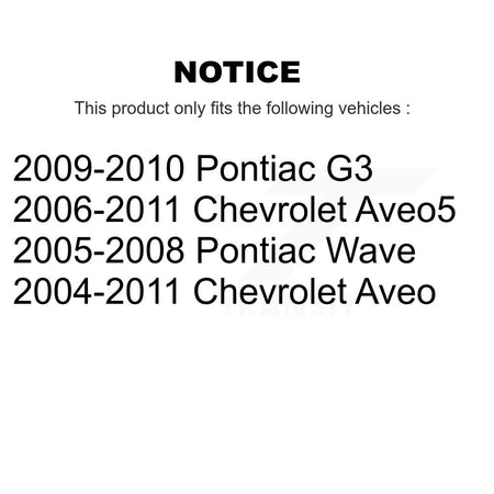 Rear Suspension Strut Shock Mounting Pair For Chevrolet Aveo Pontiac Aveo5 Wave G3 K73-100207