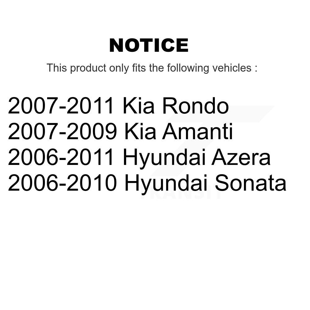 Rear Suspension Strut Shock Mounting Pair For Hyundai Sonata Kia Rondo Azera Amanti K73-100208
