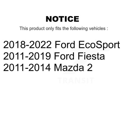 Rear Suspension Strut Shock Mounting Pair For Ford Fiesta EcoSport Mazda 2 K73-100214