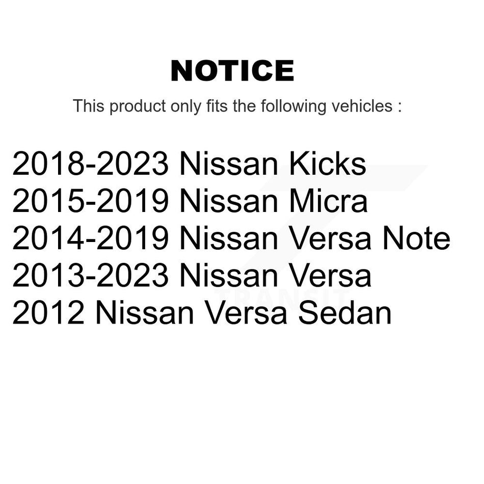 Front Suspension Strut Shock Mounting Pair For Nissan Kicks Micra Versa Note K73-100244