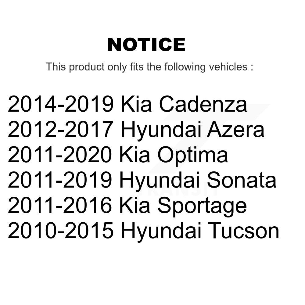Rear Suspension Strut Shock Mounting Pair For Hyundai Sonata Kia Tucson Optima Sportage K73-100258