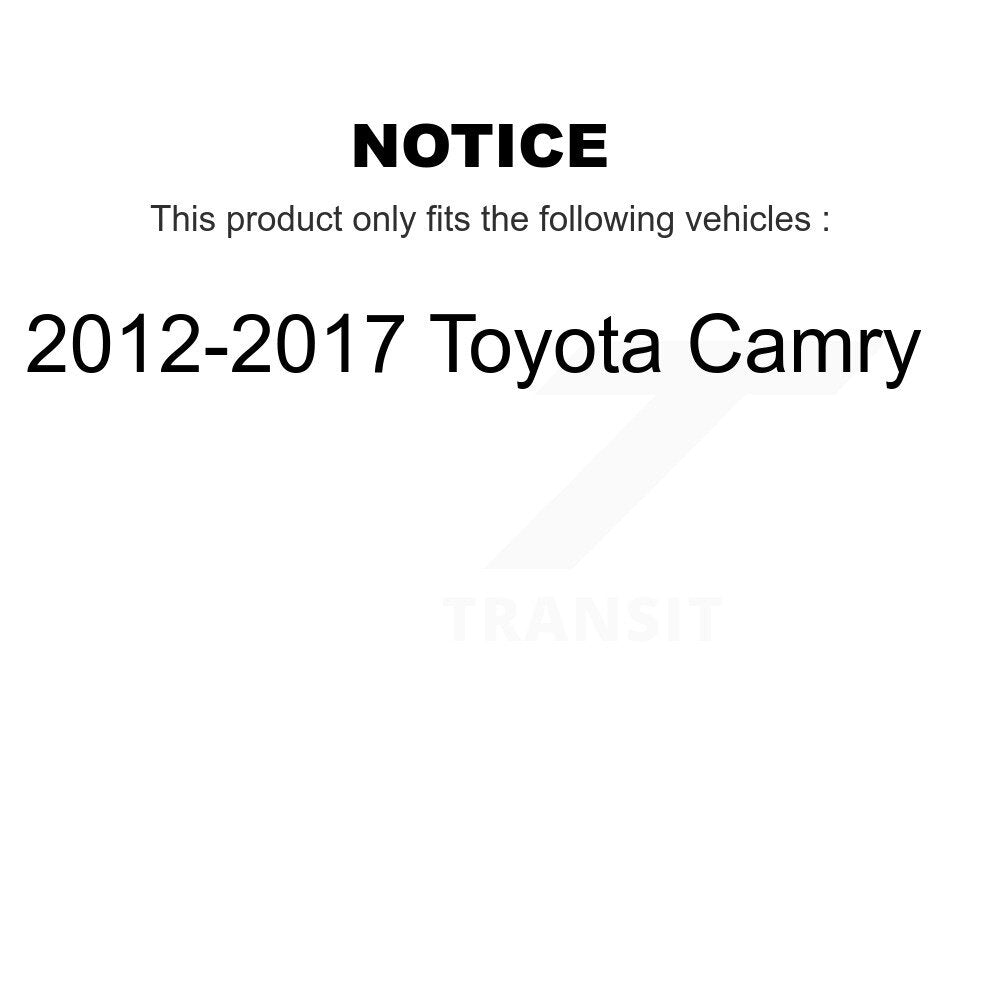 Front Rear Suspension Strut Shock Mounting Kit For 2012-2017 Toyota Camry K73-100273