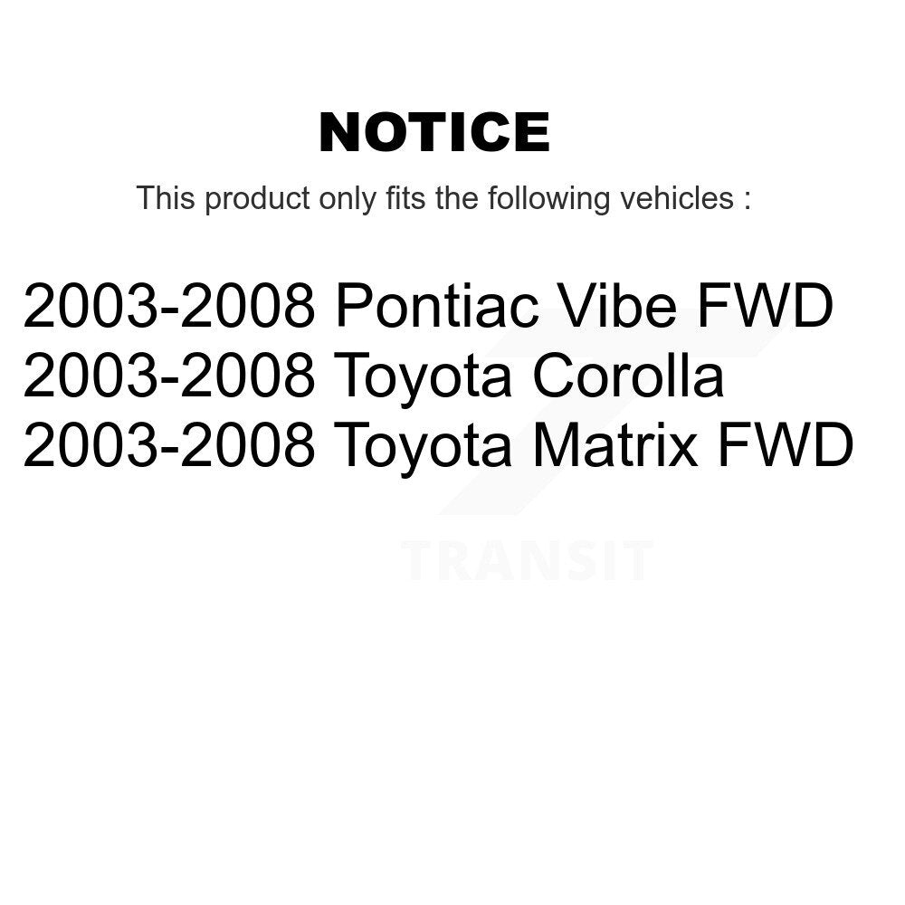 Rear Suspension Struts Pair For 2003-2008 Toyota Corolla Matrix Pontiac Vibe K78-100712