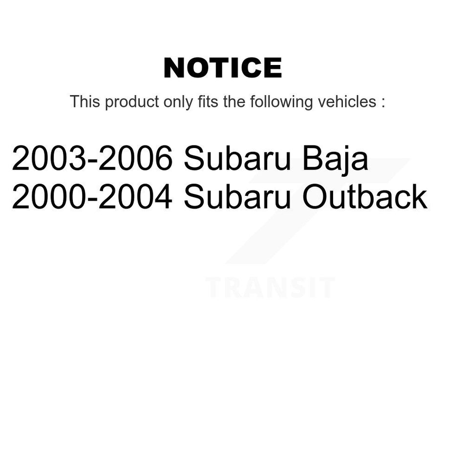 Rear Suspension Struts Pair For Subaru Outback Baja K78-100718