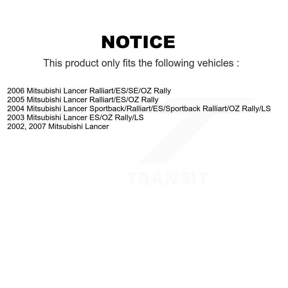 Rear Suspension Struts Pair For Mitsubishi Lancer K78-100721