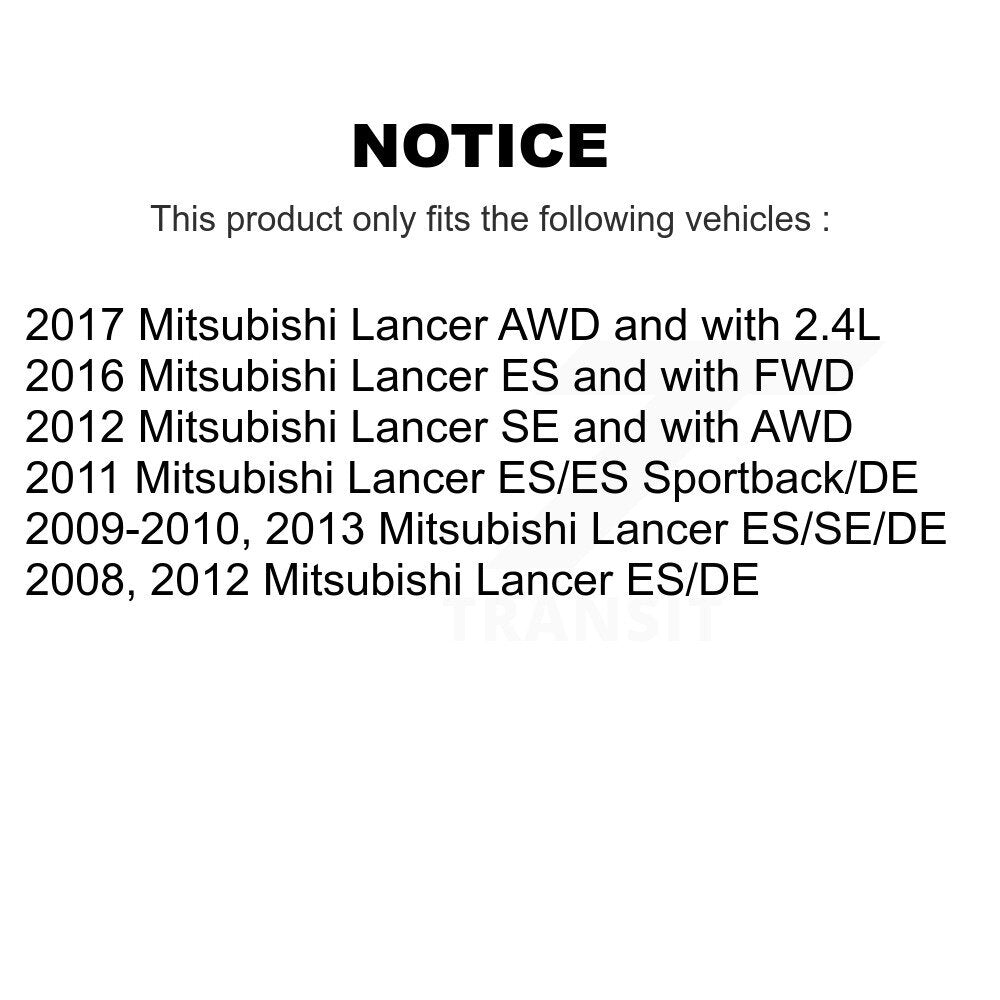 Rear Suspension Struts Pair For Mitsubishi Lancer K78-100725