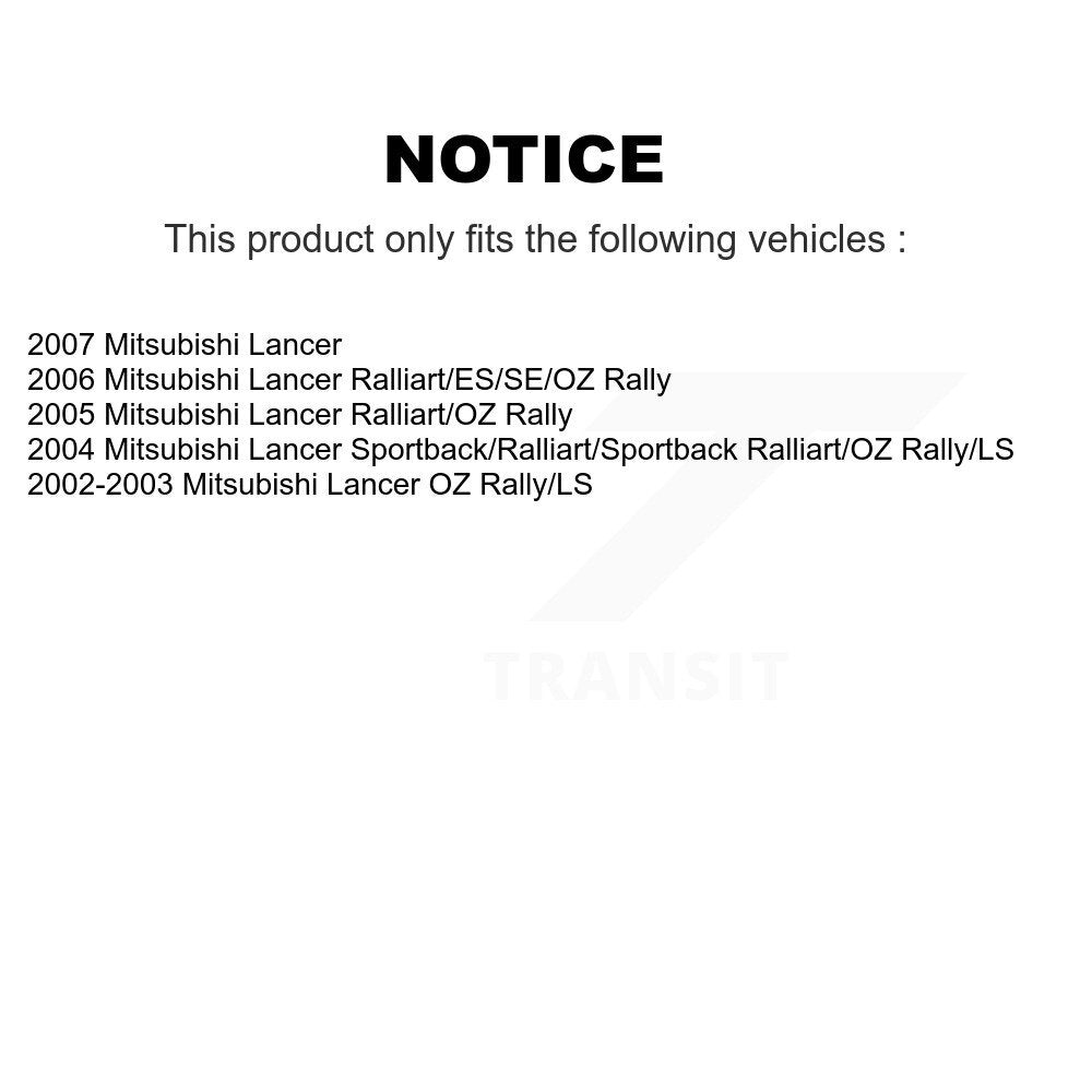 Front Rear Suspension Struts Kit For Mitsubishi Lancer K78-100860