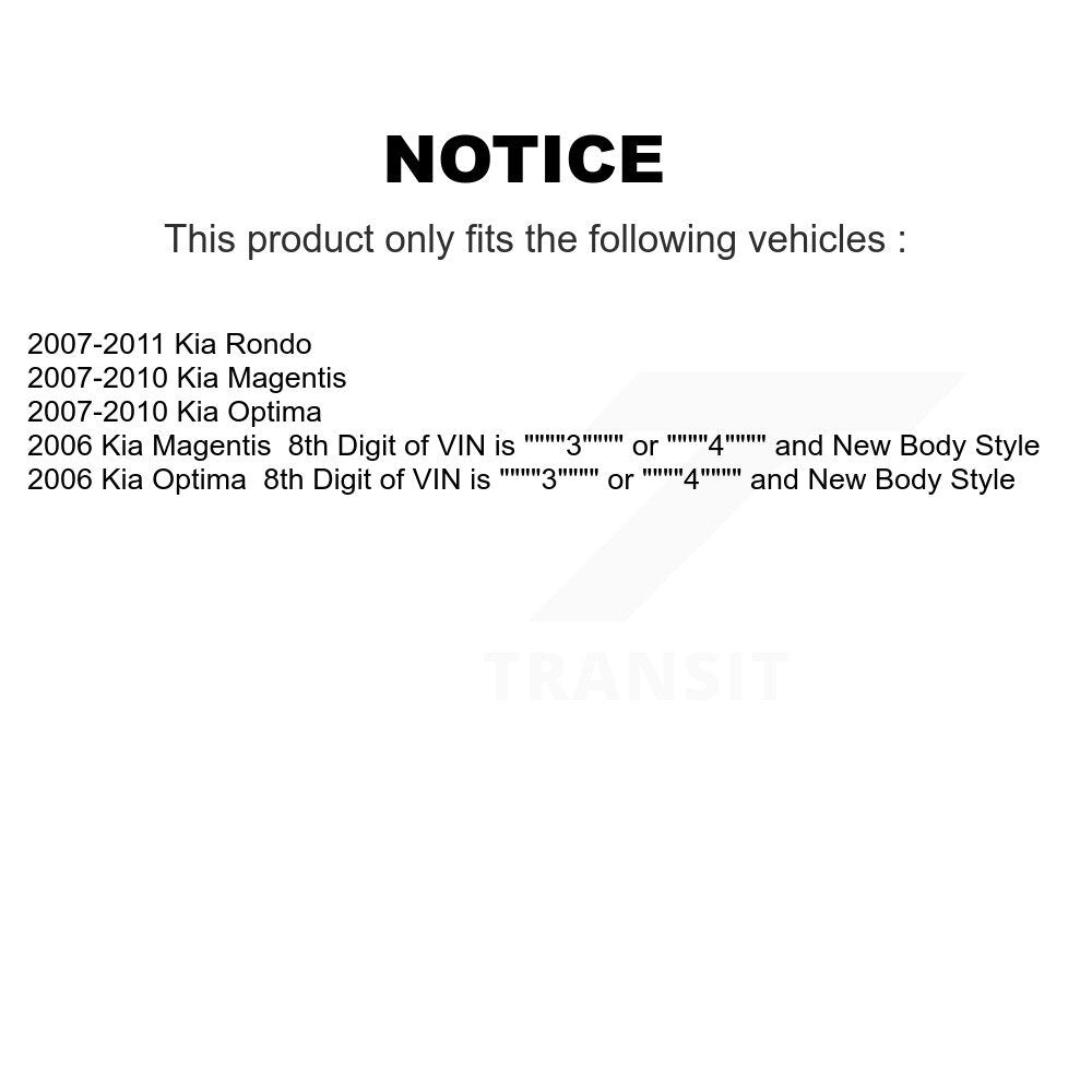 Front Rear Suspension Struts And Shock Absorbers Kit For Kia Rondo Optima Magentis K78-100970