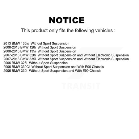 Front Rear Suspension Struts & Shock Absorbers Kit For BMW 328i 335i 128i 135i 325i 330i K78-100991