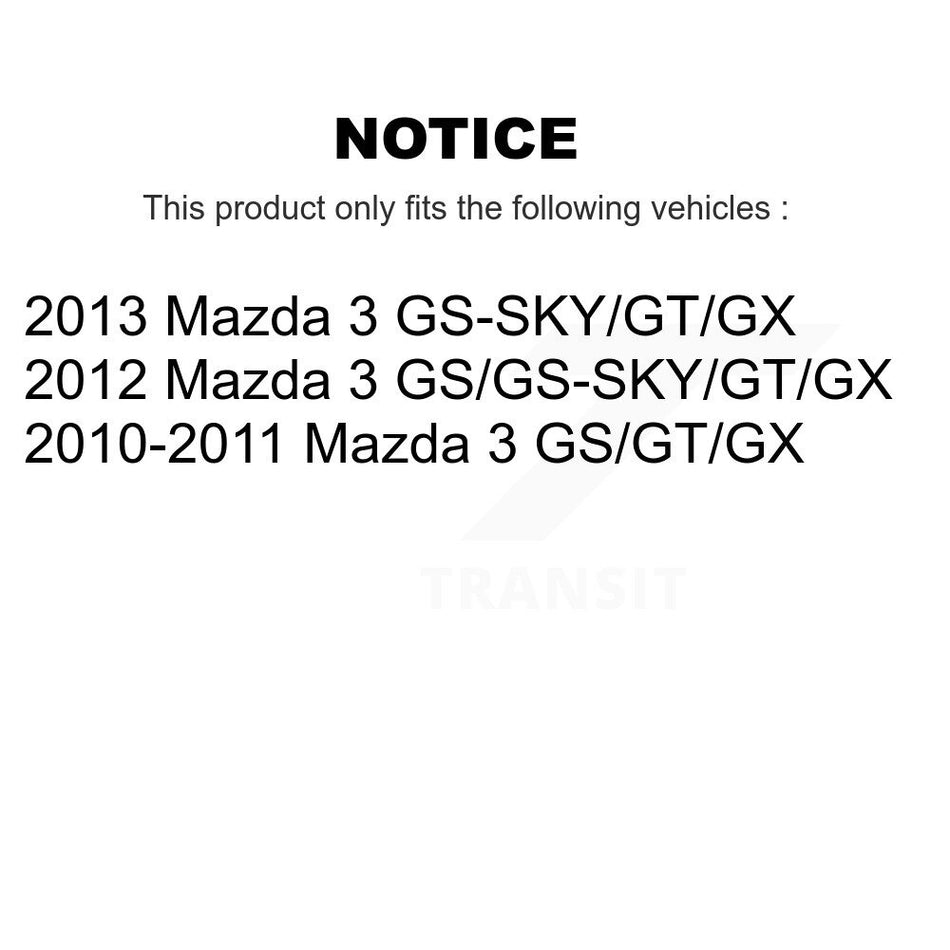 Front Rear Suspension Struts And Shock Absorbers Kit For Mazda 3 K78-101017