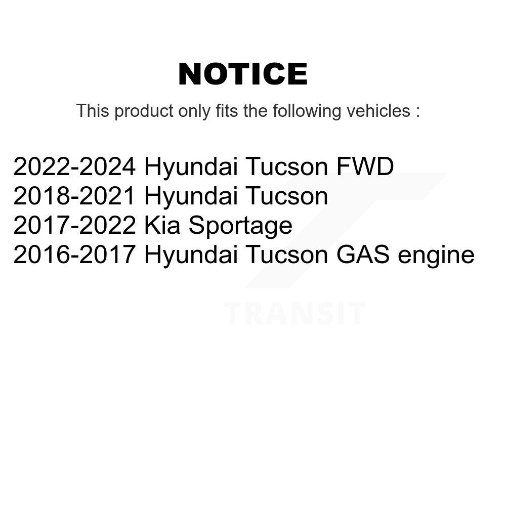 Rear Suspension Shock Absorbers Pair For Hyundai Tucson Kia Sportage K78-101095