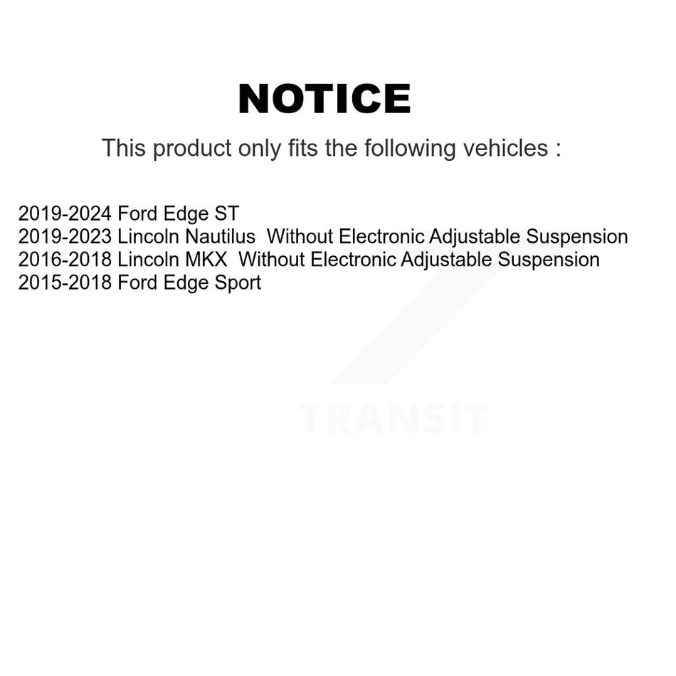 Rear Suspension Shock Absorbers Pair For Ford Edge Lincoln Nautilus MKX K78-101106