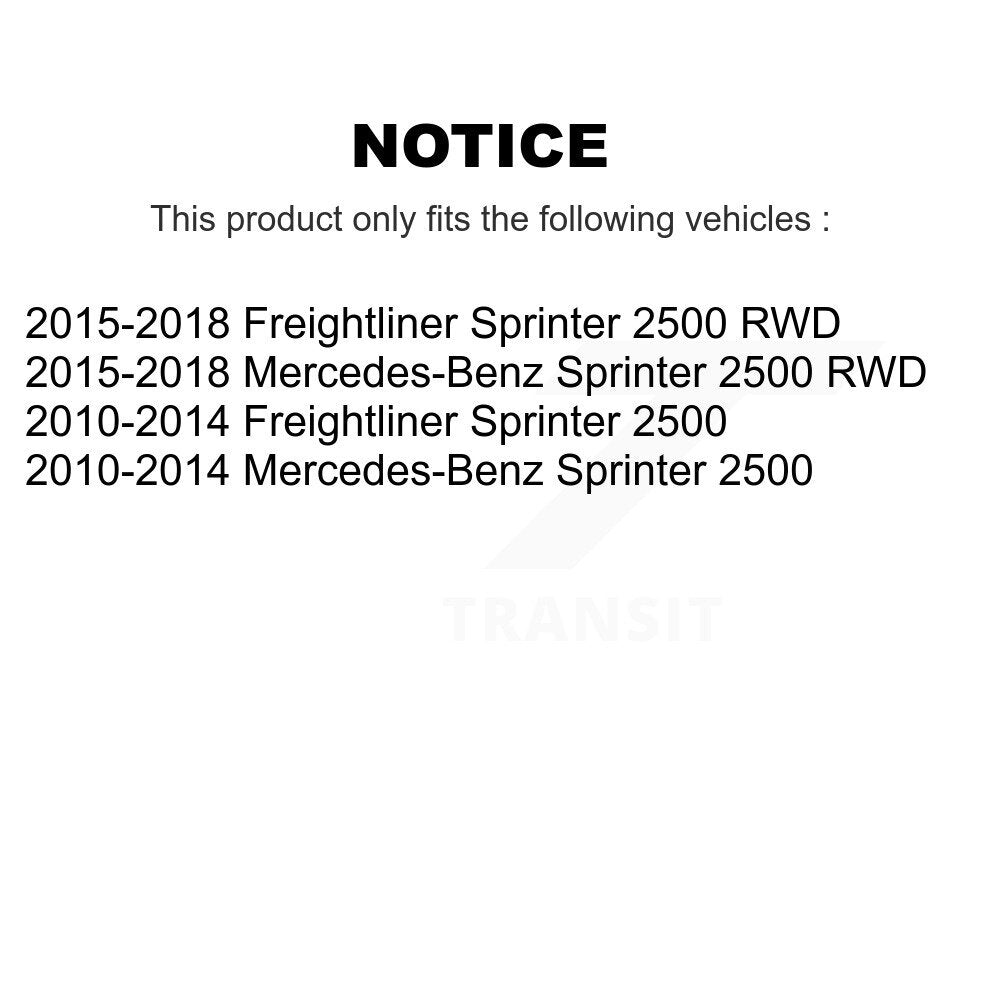 Rear Suspension Shock Absorbers Pair For Sprinter 2500 Mercedes-Benz Freightliner K78-101111