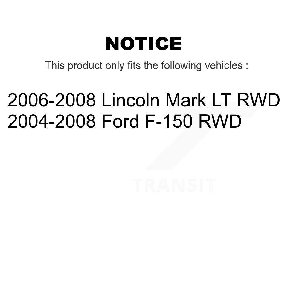 Rear Suspension Shock Absorbers Pair For Ford F-150 Lincoln Mark LT RWD K78-101112