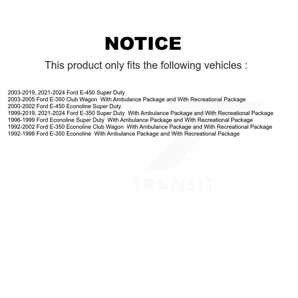 Front Suspension Struts Pair For Ford E-350 Super Duty E-450 Econoline Club Wagon K78-101181