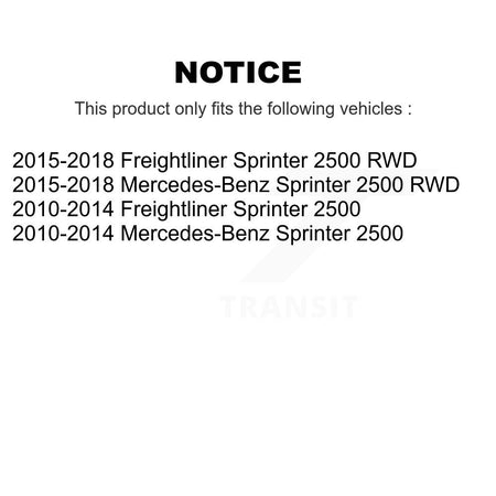 Front Rear Suspension Struts Kit For Sprinter 2500 Mercedes-Benz Freightliner K78-101184