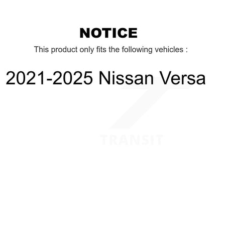 Rear Suspension Shock Absorbers Pair For 2021-2025 Nissan Versa K78-101208