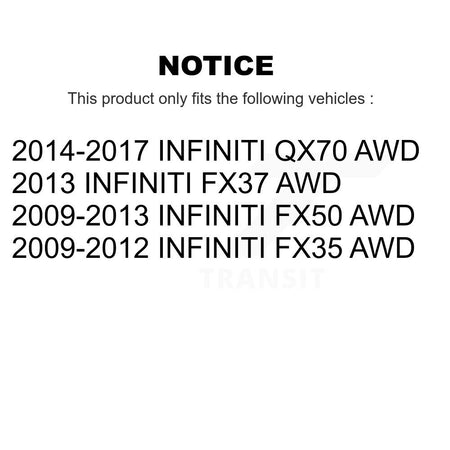 Front Rear Suspension Struts And Shock Absorbers Kit For INFINITI FX35 QX70 FX50 FX37 AWD K78-101210