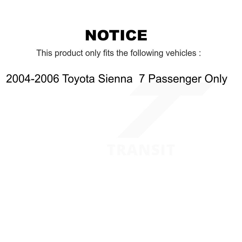 Front Complete Suspension Shocks Strut And Coil Spring Mount Assemblies Kit For Toyota Sienna K78A-100221