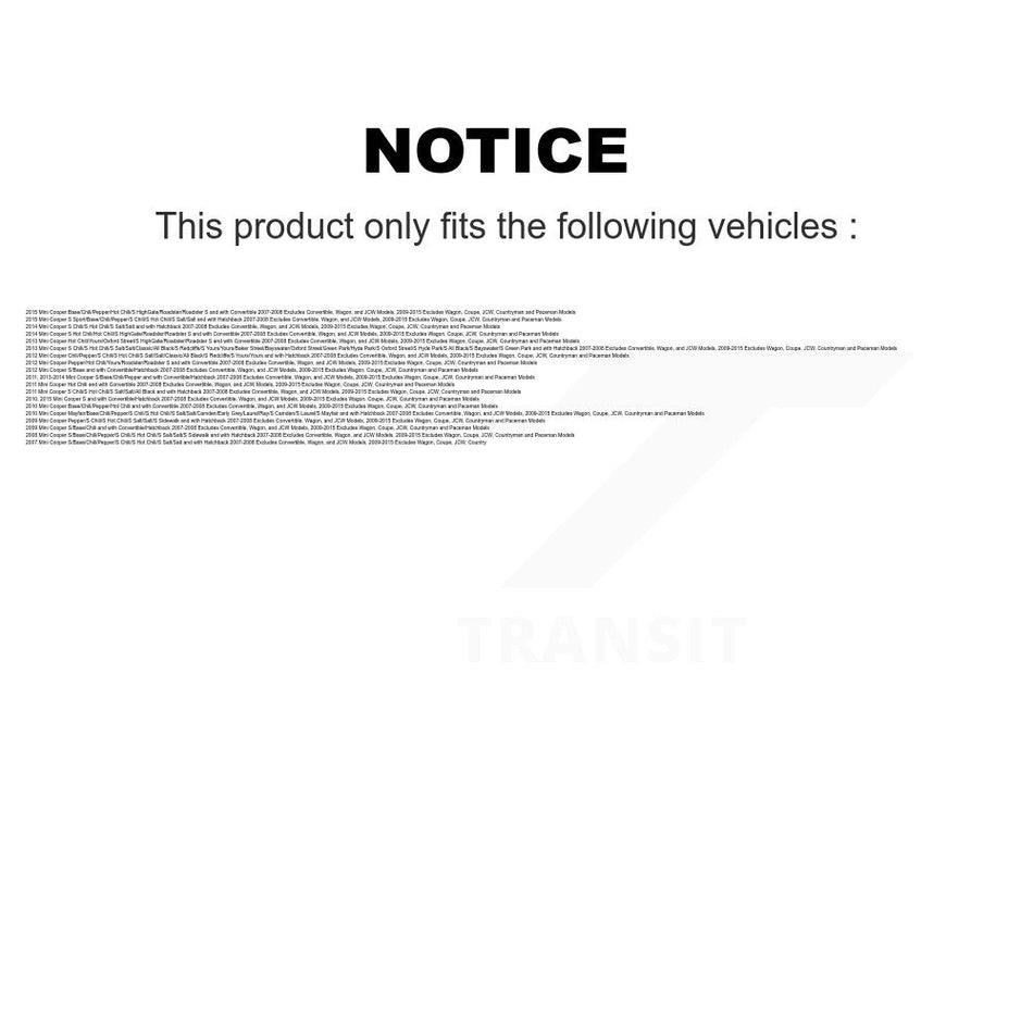 Rear Complete Shocks Strut Coil Spring Mount Kit For Mini Cooper 2007-2008 excludes Convertible Wagon JCW Models 2009-2015 Coupe Countryman Paceman K78A-100272