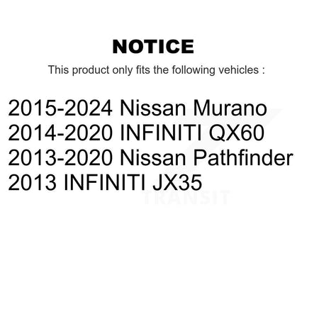Front Complete Strut And Coil Spring Kit For Nissan Murano Pathfinder INFINITI QX60 JX35 K78A-100467