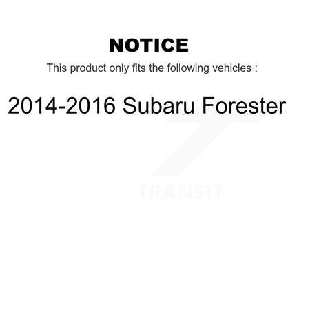 Front Complete Shocks Strut And Coil Spring Assemblies Kit For 2014-2016 Subaru Forester K78A-100478