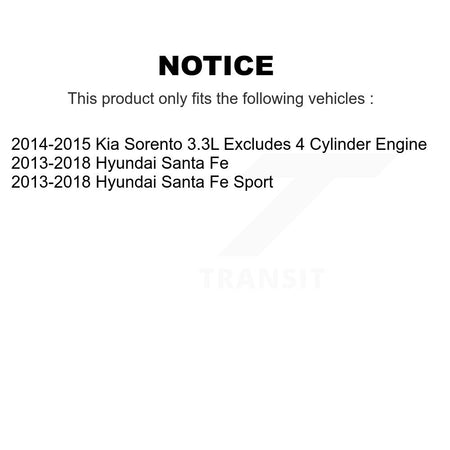 Front Complete Shocks Strut Coil Spring Mount Kit For Hyundai Santa Fe Sport Kia Sorento K78A-100520