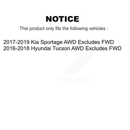Front Complete Strut & Coil Spring Kit For Hyundai Tucson Kia Sportage Excludes FWD AWD K78A-100527