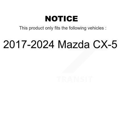 Front Complete Shocks Strut & Coil Spring Mount Assemblies Kit For 2017-2024 Mazda CX-5 K78A-100531