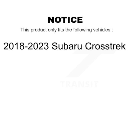Front Complete Shocks Strut & Coil Spring Assemblies Kit For 2018-2023 Subaru Crosstrek K78A-100559