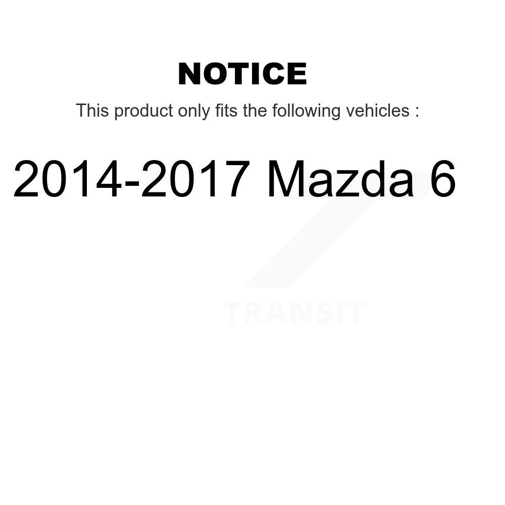 Front Complete Shocks Strut And Coil Spring Mount Assemblies Kit For 2014-2017 Mazda 6 K78A-100562