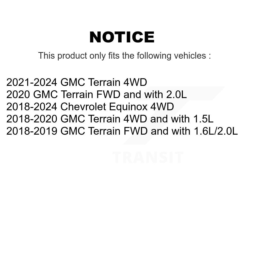 Front Complete Shocks Strut Coil Spring Assemblies Kit For Chevrolet Equinox GMC Terrain K78A-100569