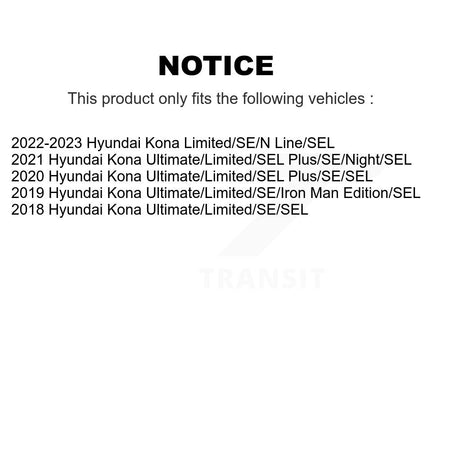 Front Complete Shocks Strut And Coil Spring Mount Assemblies Kit For Hyundai Kona K78A-100572
