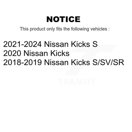 Front Complete Shocks Strut And Coil Spring Mount Assemblies Kit For Nissan Kicks K78A-100573