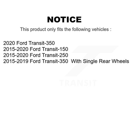 Front Rear Complete Strut & Coil Spring Kit For Ford Transit-250 Transit-150 Transit-350 K78M-100438