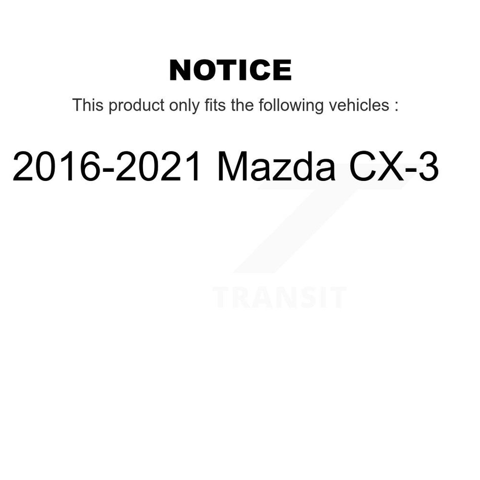 Front Rear Complete Shocks Strut And Coil Spring Assemblies Kit For 2016-2021 Mazda CX-3 K78M-100483